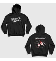 Presmono Unisex Siyah Revenge V2 My Chemical Romance Sırt Baskılı Kapüşonlu Sweatshirt 517681tt