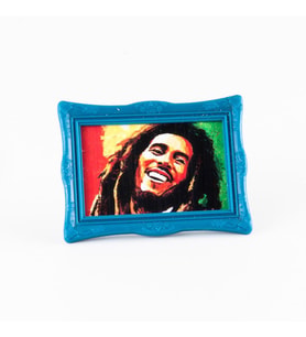 Jamaika Bob Marley Ayaklı Çerçeveli Magnet (Karışık)