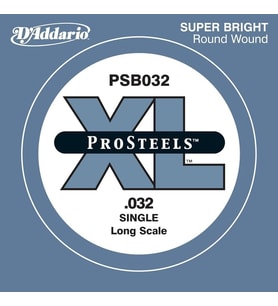 D'Addario PSB032 ProSteels Bas Gitar Tek Tel (Paslanmaz Çelik)