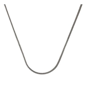 ​Gümüş 2 mm Tilki Kuyruğu 60 Cm Zincir