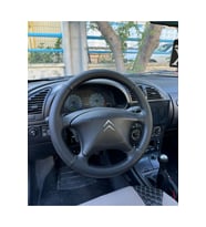 DİKİŞLİ DİREKSİYON KILIFI DAMARLI NOKTALI DERİ SİYAH DİKİŞLİ CİTROEN XSARA İÇİN