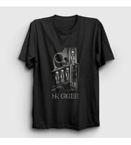 Presmono Unisex Siyah Birth Machine Hr Giger T-Shirt 484263tt