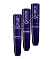 Avon Exxtravert Ekstra Hacim Veren Maskara 9 Ml. Blackest Black Üçlü Set
