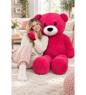 Pandamkee 180 Cm Dev Büyük Ayıcık (%100 YERLİ) (FUŞYA)