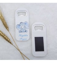 Hayaller Dükkanı 30 Adet Fil Baskılı Dikey Açacak Magnet 4,5x10,5 Cm Uv Erkek Bebek Magnetleri