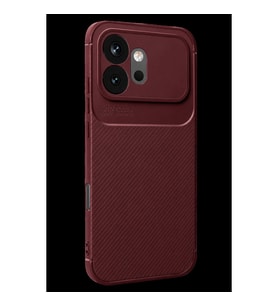 Huawei Honor 600 Auto Focus Karbon Kapak - Bordo