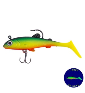 Silikon Balık - 15g 100mm - Üçlü İğneli - Fishack - UV Boyalı - Liechen