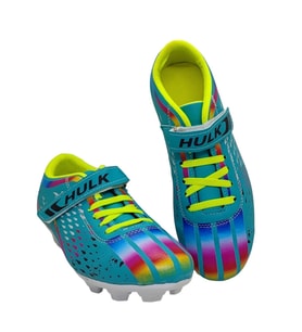 HULK 129 Filet Cırtlı Çocuk Futbol Krampon TURKUAZ_NEON YEŞİL (Turkuaz-Yeşil)