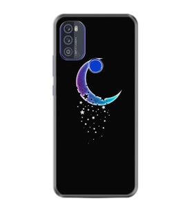 Reeder P13 Blue Max 128GB Kılıf Resimli Desenli Silikon Platinium Series Moon Star 1851