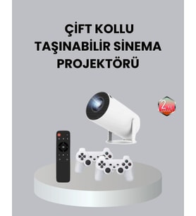 4K Wi-Fi 6 Projeksiyon Cihazı – 10.000+ Oyun Desteği, Kablosuz Bağlantı ve Çoklu Giriş Portları