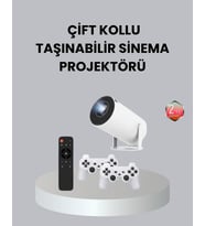 4K Wi-Fi 6 Projeksiyon Cihazı – 10.000+ Oyun Desteği, Kablosuz Bağlantı ve Çoklu Giriş Portları