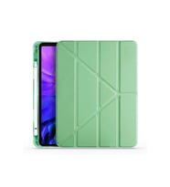 Apple iPad Air 10.9 2022 (5.Nesil) Kalemlikli Katlanabilen Kılıf (Açık Yeşil)