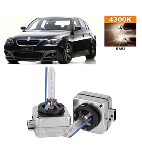 BMW 5 Serisi E60 Xenon D1S / D1R 4300K Sarı HID Xenon Ampul 2 Adet