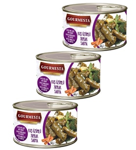 Kuş Üzümlü Yaprak Sarma Konservesi 400 g x 3 Adet