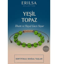 Sertifikalı Sentetik Yeşil Topaz Taş Bileklik – İlham Hayal Gücü ve Pozitif Enerji (Çok Renkli)