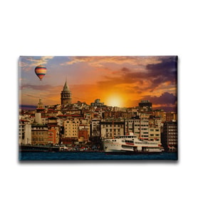 Galata Kulesi - Balon Canvas Tablo ŞHY106