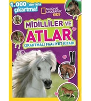 Kids Midilliler ve Atlar Çıkartmalı Faaliyet Kitabı