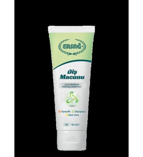 ERSAĞ DİŞ MACUNU / KARANFİL - OKALİPTÜS - ALOE VERA 100 ML.