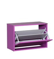 Adore Mobilya Step Oturaklı Ayakkabılık-Mor 60x42x30 cm (GxYxD)