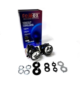 Femex P80 Vidalı Bi-Led Projektör Far İçi Led Mercek 3,0 Inc Çift Lazerli