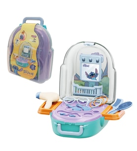 Stitch Güzellik Seti Sırt Çantası - Güzellik Setleri - Kuaför Oyuncak Seti - Disney Stitch Makyaj Se