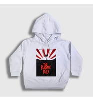 Presmono Unisex Çocuk Beyaz Karate Kid Jackie Chan Kapüşonlu Sweatshirt 335611tt