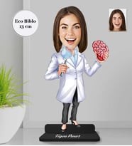 Kişiye Özel Beyin Cerrahı Kadın Ahşap Eco Biblo -1