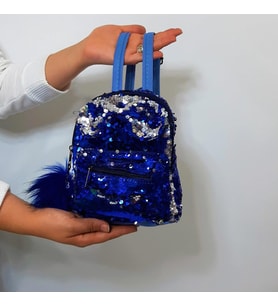 Fiyra crn Saks Pullu Kız Çocuk Sırt Çantası (16cmx20cmx10cm)