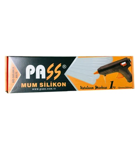 Pass Mum Silikon 12mm-30cm Elk. Silikon Yapıştırıcı Malz 1 Kg.