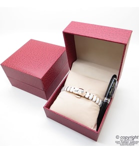 Kişiye Özel Seramik Beyaz Rose Gold Bileklik Unisex + İsme Özel Mini Cep Kalemi - Hediyelik Kutulu Set (Karışık)