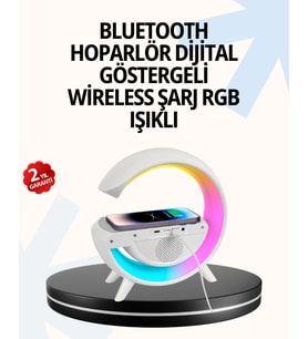 15W Hızlı Şarj Destekli LED Atmosfer Işığı ve Alarm Fonksiyonlu Lamba
