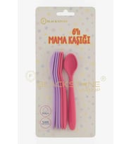 Bebek Mama Kaşığı 6'lı - Pembe