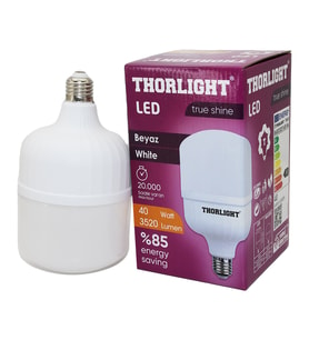 THORLIGHT 40W E27 TORCH T-SHAPE BEYAZ LED AMPUL T-40B