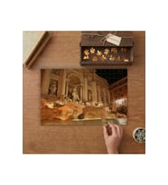 Trevi Çeşmesi Roma Tasarımı 240 parça Ahşap Puzzle Ahşap Kutuda MP06053