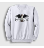 Presmono Unisex Beyaz Angel Evanescence Sweatshirt 145923tt