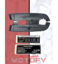 HONDA TİTAN ZİNCİR MUHAFAZA TAKIMI (ZİNCİR UYARI ETİKETLERİ DAHİL)