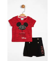 Mickey Mouse Disney Mickey Mouse 2li Takım (Kırmızı)