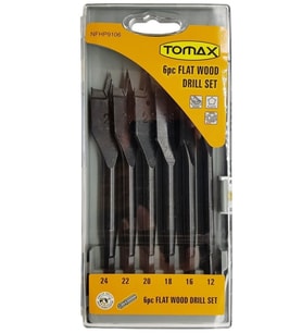 Yaprak Ahşap Matkap Ucu Takımı 12-24 mm - 6 Parçalı TG-V 5845
