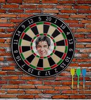 BK Gift Kişiye Özel Karikatürlü Eğlenceli 40cm Dart Oyun Seti