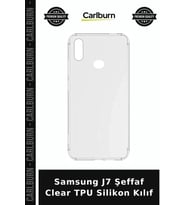 Samsung J7 Şeffaf Clear TPU Silikon Kılıf Cep Kılıfı Esnek Kapak Telefon Koruma