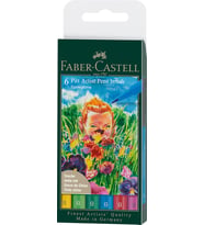 Faber-Castell Pitt Artist Pen Çizim Kalemi Fırça Uçlu Bahar Serisi 6'Lı (Standart)