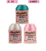 3 Adet Altınbaşak Oya ve Dantel İpi 20 gr - Royaleks - No: 375 - 038 - 316