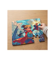 Süper Kahraman Çocuk Tasarımlı 24 Parça Ahşap Çocuk Puzzle MPK0952