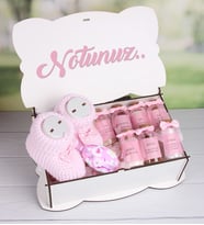 eJOYA Hoşgeldin Bebek 40 Uçurma Bebek Hediye Seti e89768 (Pembe)