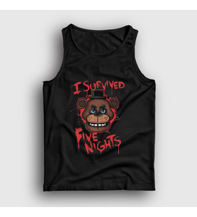 Presmono Unisex Siyah Survived Fnaf Five Nights At Freddy's Atlet 472508tt