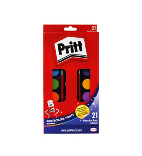 Pritt Büyük Tablet Sulu Boya (21 Renk)