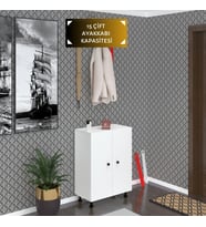 Kenzlife ayakkabılık cimcime5 byzbyz 83*060*32 kapaklı 5 raflı 15 çift ayakkabı kapasitesi