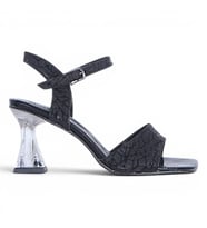 Byn Ayışığı By41 Siyah 10Cm Kadın Topuklu Sandalet