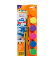 Carioca Tempera Suluboya Süper Yıkanabilir Fırçalı 25 ML 6 Renk Fosforlu