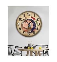 bilge Tasarım Retro Duvar Saati 40 x 40 CM (Karışık)